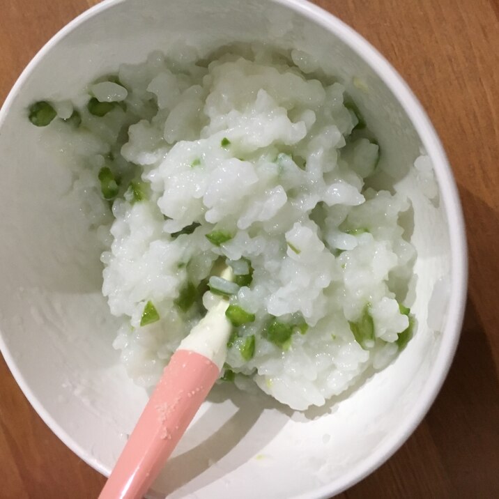離乳食 後期 ピーマンとアスパラのミルクリゾット レシピ 作り方 By Kmama36 楽天レシピ 離乳食 後期 ピーマンとアスパラのミルクリゾット レシピ 作り方 By Kmama36 楽天レシピ